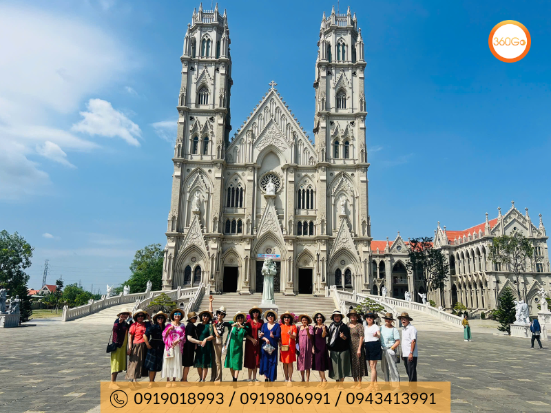 Nhà Thờ Song Vĩnh phong cách Gothic cổ điển - Du lịch 360Go